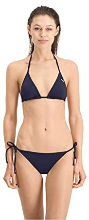 PUMA Damen Puma Women's Triangle Bikini Top, Navy, M EU