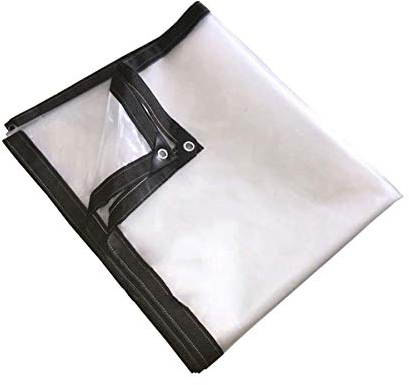 BWBG Transparente Plane Mit Osen Wasserdicht, 1mX2m/6.5x3.3feet Abdeckplane Transparent Wetterfest ReißFest Kunststoffplane Durchsichtig Gewebeplane FüR Den Hausschutz Garten Pflanze