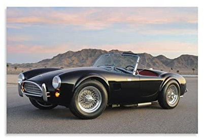 Auto-Poster Ford Mustang Shelby Cobra 427, Leinwand-Kunstposter und Wandkunst, Bilderdruck, modernes Familienschlafzimmerdekor-Poster, 40 x 60 cm