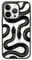 CASETiFY Compact iPhone 14 Pro Case [2X Military Grade Drop Tested / 4ft Drop Protection] - Black Kingsnake - Clear Black
