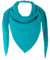 FASHION YOU WANT XXL Tuch 23 Farben Farbwahl Halstuch Musselintuch Musselin Damen Damenhalstuch Dreieckstuch Schal Herren Männer Frauen Herrenhalstuch Dreieckig leicht (einlagig)) (türkis)