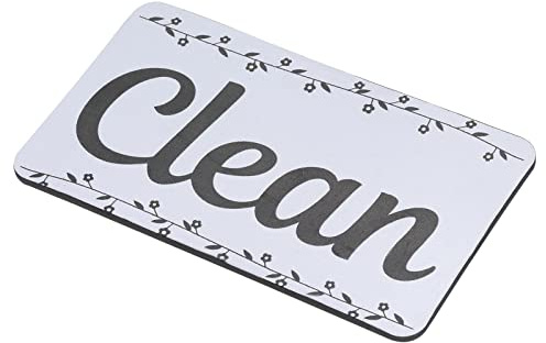 PATIKIL Dirty Clean Geschirrspüler-Magnet Kühlschrank Küche Grau Weiß | sauberes schmutziges Schild, Organisation, Geschirrspüler, Magnet