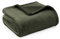 Bedsure Fleece Throw Blanket for Sofa - Soft Cosy Fluffy Blankets for Bed, Warm Single Throws for Audlts, Olive Green, 130x150 cm