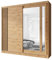 Mon Mobilier Design ARTIZ Armario Armario 2 puertas correderas con espejo 200x215 cm