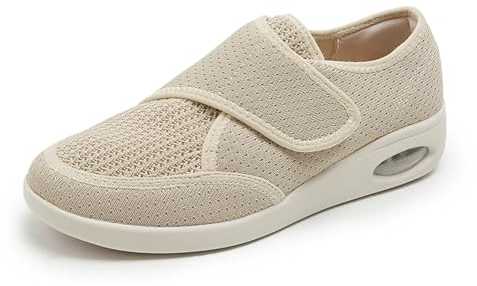 Xinghuanhua Diabetiker Schuhe Damen Gesundheitsschuhe Damen mit Klettverschluss Ultraleicht rutschfest Senioren Schuhe Gr.35-43