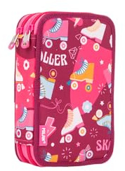 MILAN® Federmäppchen 2 Etagen mit Inhalt der Sonderserie Roller, Rosa