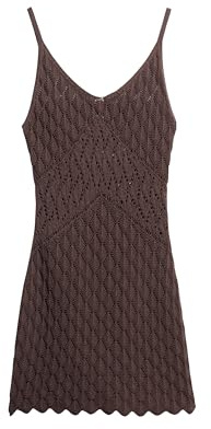 Superdry Damen Gehäkeltes Minikleid mit Trägern