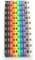 Respicefinem 100 Stück Kabelmarkierung Clip-Set 4mm² 10 Farben Kunststoff Kabelbeschriftung Clip Wire Numbering Labeling Tubes Network Cable Labeling Tubes (100PCS KCM-4MM 4 Square Meters)