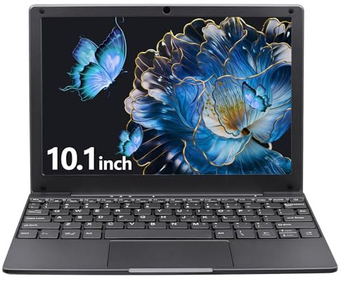 UDKED Small Mini Laptop, 10.1 inch (0.79 kg), Ultra Thin and Lightweight Windows 11 Netbook, Celeron N4020, 8GB DDR4 128GB SSD,WiFi, BT,Webcam,USB 3.0,Type-C,HDMI,Perfect for Kids and Adults - Gray