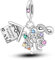 MULA 925 Sterling Silver Charms for Bracelets and Necklaces Airplane Passport Dangle Pendants Beads Butterfly Dragonfly Charms Jewelry for Women
