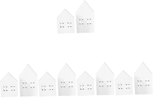 ifundom 10pcs Slice Mini House Decor Cottage Decor Tabletop Miniature Christmas Prop