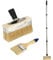 YUJOIBAN Deckbeizpinsel mit langem Griff, 152,4 cm langer Stangen-Beizen-Applikator mit 7,6 cm Malpinseln, Fleckenpinsel für Holzdecks, wasser- und ölbasierte Beschichtungen, 152,4 cm breit
