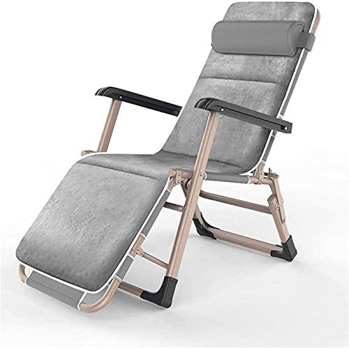 DKSNAJ Liege Klappbarer Gartenstuhl Home Lazy Lunch Chair Balkon Sofa Stuhl Lounge Chair Freizeit Einfacher Rückenlehnenstuhl (A) (B) Wisdom