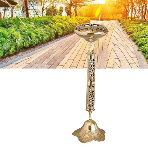 Standaschenbecher Für Draußen, Standaschenbecher, Vertikal, Aus Reinem Kupfer, Zigarettenkippensäule, Antikes Messingfass, Aschenbecher Mit Ständer Für Zigaretten Auf Der Terrasse