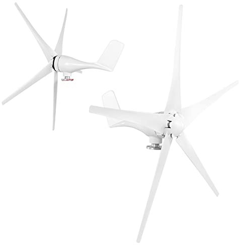 1200 W Windturbinen Windmühle Windturbinen, 5-Blatt-Windturbinen-Kit Windgenerator, Generator mit Controller für Wind-Solarsystem (48V)