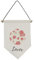 No/No Rose Red Drawing Art Canvas Flag Hanging Wall Art Decor Banner