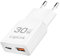 LogiLink PA0348 - Dual USB GaN (Gallium-Nitrid) Ladegerät, 1x USB-C (PD), 1x USB-A (QC), 30 W