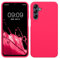 kwmobile Carcasa Compatible con Samsung Galaxy A16 5G Funda - Case TPU y Silicona antigolpes - Apto Carga inalámbrica - Rosa neón