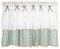 izielad Tende da Cucina Cafe Tende Nodo a Fiocco Pizzo Breve Mezza Finestra Tenda Valance per il Bagno Camera da Letto Soggiorno 135x120cm
