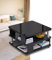 GHBXJX Couchtisch Modern quadratisch, Skandinavisch Kaffeetisch Wohnzimmertisch aus Holz mit beistelltisch Sofa, Sofatisch, Kaffeetisch Satztische für Balkon Büro,Black a,60x60x55cm