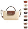 eganten Mini-Umhängetasche in Farbblockoptik für Damen, quadratische Handtasche in Volltonfarbe mit verstellbarem Riemen, Schultertasche (Beige,One Size)