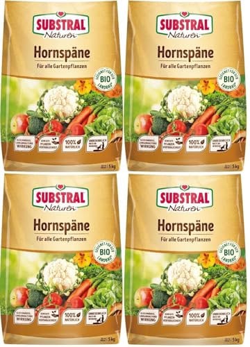 4 X 5 kg Bio Hornspäne Naturen