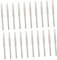 HOMSFOU 1set Sandpaper Clamping Rod Belt Band Bristle Paving Orbital Sander Sandpaper Holder Tool Dry Scratch Professional Sanding Paper Grinding Paper Holder Tapered Block Silver 20pcs