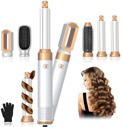 Journeyside Cepillo Secador De Pelo, Air Styler Set,1000W Cepillo De Aire Caliente Multifunción,Moldeador Pelo With Riza 3 Temperatura,Tecnología Ion,Hairstyler para Da Volumen, Alisa y Seca
