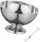 Dickly Stainless Steel Ice Cream Cups, Dessert Serving Cups, Sturdy Salad Mugs, Stainless Steel Dessert Bowls for Birthday Ice Cream, Multi, L Silver