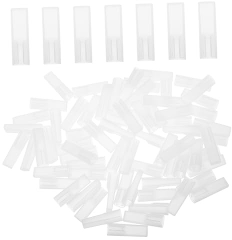 LABRIMP 100 Pcs Transparent Craft Knife Cover Kit with Precision Blade Protectors Safety Caps for Hobby and Woodworking Multi-Functional for Adults and Craft Cutting Projects