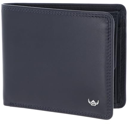 Golden Head Leder Geldbörse Polo RFID Protect Scheintasche 1135 Marineblau dunkelblau