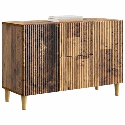 vidaXL Sideboard Altholz 89 x 34,5 x 60 cm Holzwerkstoff, Wohnzimmerstauraum, rechteckige Anrichte, Vintage Stil, viel Platz, praktische Schranklösung, für Ordnung, Essgeschirr