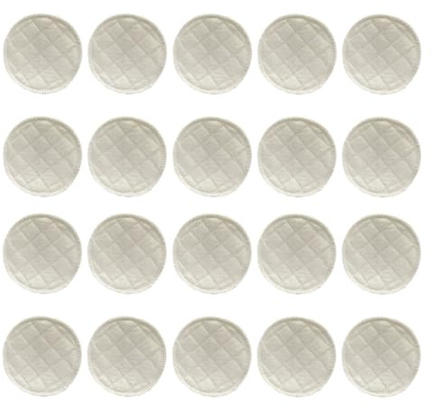 JOINPAYA 20 Pezzi Coppette Assorbilatte Lavabili in Cotone Ecologico a 3 Strati Riutilizzabili per Allattamento Morbide e Traspiranti per Mamme Durante L'allattamento