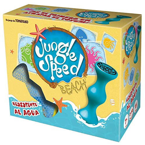 Zygomatic | Jungle Speed Beach | Juego de Mesa Divertido para Adultos y Niños | Juega en la Piscina y Playa | A Partir de 7 Años | De 2 a 10 Jugadores | 15 Minutos por Partida | Español