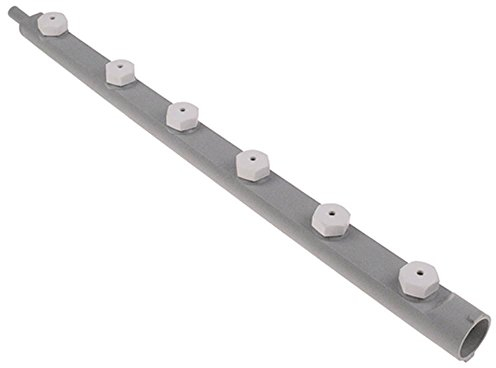 Jemi Brazo de lavado para lavavajillas GS-83M, GS-83H, GS-102 EP arriba/abajo longitud 570 mm, montaje Ø 32 mm, 6 boquillas, altura 44 mm, ancho 37 mm