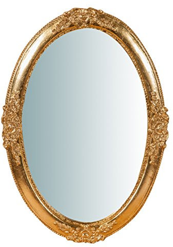 Biscottini Wandspiegel in vertikaler oder horizontaler Form im Shabby-Stil aus Holz mit Blattgold antik Maße L 46 x B 3 x H 65 cm Handwerkskunst Florentino Made in Italy