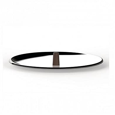 Alessi edo | PU200/24 - Coperchio in Acciaio Inox, Pomolo in Acciaio Inox con Rivestimento in PVD, Marrone