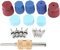 gohantee 17 Piezas de Aire Acondicionado Tapa válvula de Aire Acondicionado núcleo Romver Kit de Herramientas para A/C R12 R134a refrigeración