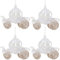 Christmas Concepts® 10cm Glitzer verzierte Prinzessin Kutschendekoration (Champagner, 4)