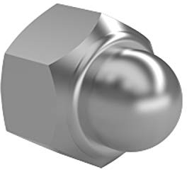 40X M6 Hutmuttern selbstsichernd mit Klemmteil A2 Edelstahl Din 986 40 Stück
