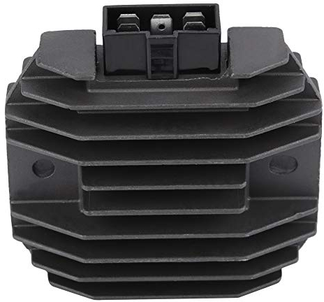 Redresseur de régulateur de moto, Redresseur de tension Qiilu, redresseur de régulateur de tension de moto en alliage d'aluminium pour YZF-R1 1999-2001 R6 1998-2002 noir