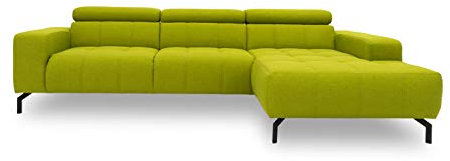 DOMO. collection Ecksofa Cunelli, Sofa in L-Form mit Rückenfunktion, Polsterecke mit Relaxfunktion, Relax Couch, Eckcouch 292 x 175 x 79 cm (BxTxH), grün
