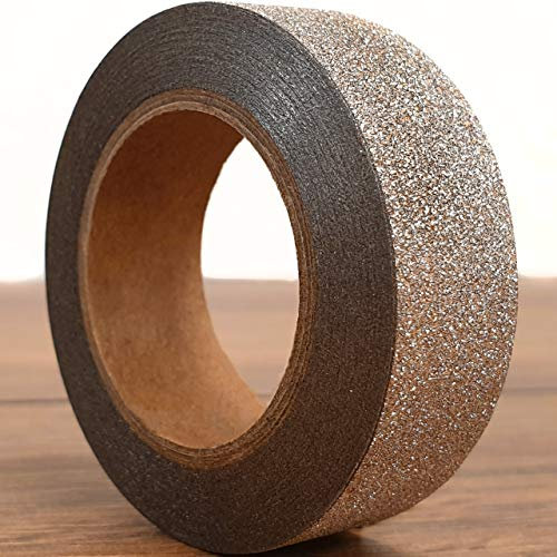 Rose Gold Washi Tape Glitter Scrapbooking Self Adhesive Strip Ribbon Trim 10m