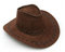 Western Cowboyhut, Cowboyhut mit Breiter Krempe, Authentischer Revolverheld Hut, Cowgirl-Fedora, Wildleder Cowboyhut, für Erwachsene Perfekt für Karneval, Halloween und Cosplay (Dunkelbraun)