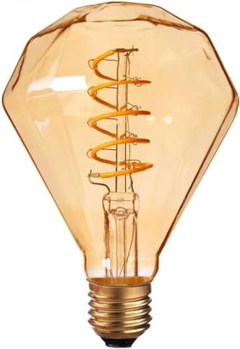LEDSone Vintage LED Diamond Light Bulb, Warm 2700K, E27, 4W