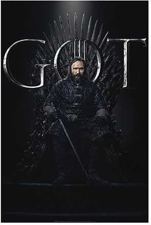 Spreadshirt Game Of Thrones Sandor Clegane Bluthund GOT Poster 20x30 cm, One size, Weiß