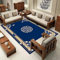 RUGMRZ Tapis Antiderapant Exterieur Tapis de Style Chinois Tapis de Salon Classique antidérapant sous Tapis Bleu Tapis de Sol pour Piscine Tapis Salon Moderne Tapis antiderapant60x90CM
