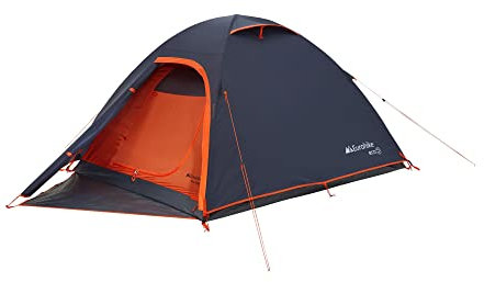 Eurohike Gaia III Eco Tent for 3 People with Porch, Eco Tent with Recycled Materials, 3 Man, Easy to Pitch, Lightweight, Sewn In Groundsheet, Festivals, Weekend Trips, Wild Camping, 2000mm HH, Blue