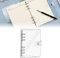 Raccoglitore Ad 6 Anelli, Raccoglitore Notebook A5, A5 Binder, Raccoglitore Ad Anelli, Trasparente, 6 Fori (Contiene Solo La Custodia Senza Anima Interna)