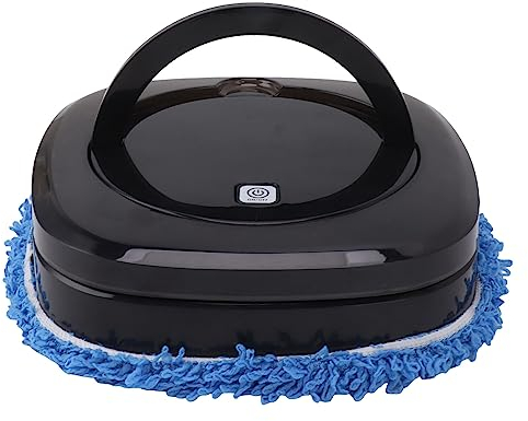 Asixxsix Robot Aspirapolvere e Mop Combo, Robot Aspirapolvere Ricaricabile Robot Lavapavimenti Automatico con Serbatoio dell'Acqua per Pavimento in Piastrelle di Marmo in Legno Duro (Nero)